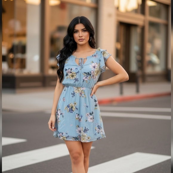 Xhilaration Dresses & Skirts - 💙 Floral Print Dress